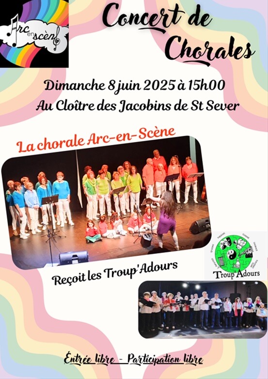 concert-Arc-en-Scene-Troup-Adours-2 Arc-en-Scène reçoit les Troup’Adours le 8 juin 2025 à Saint-Sever